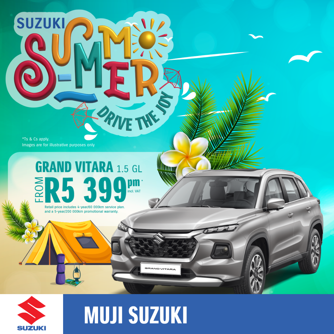 Suzuki Jimny 5Door Suzuki Summer Special Offer R 6 199 pm* • MUJI