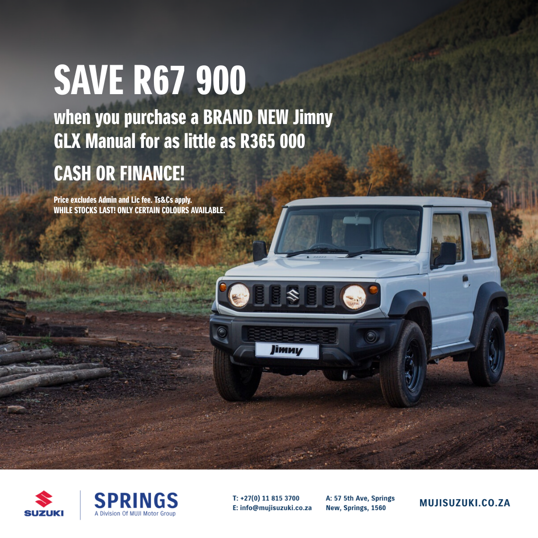 SAVE R67 900 on BRAND NEW Jimny GLX image from MUJI Motor Group
