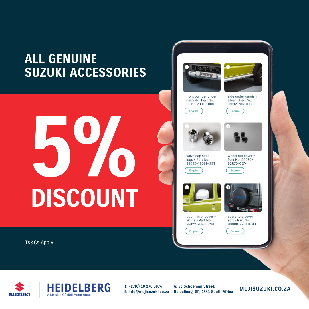GENUINE SUZUKI ACCESSORIES Special Offer