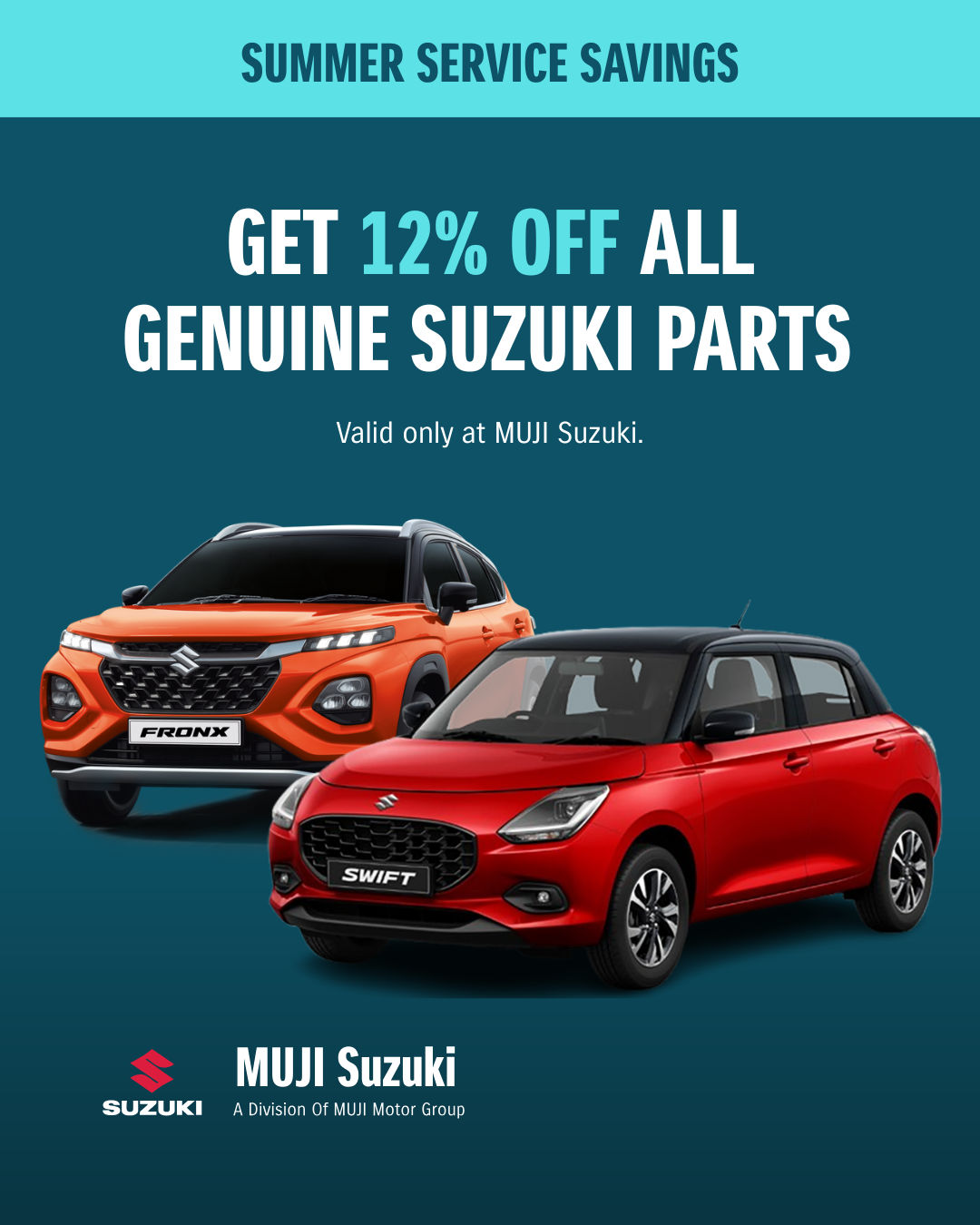 Summer Service Savings image from MUJI Motor Group