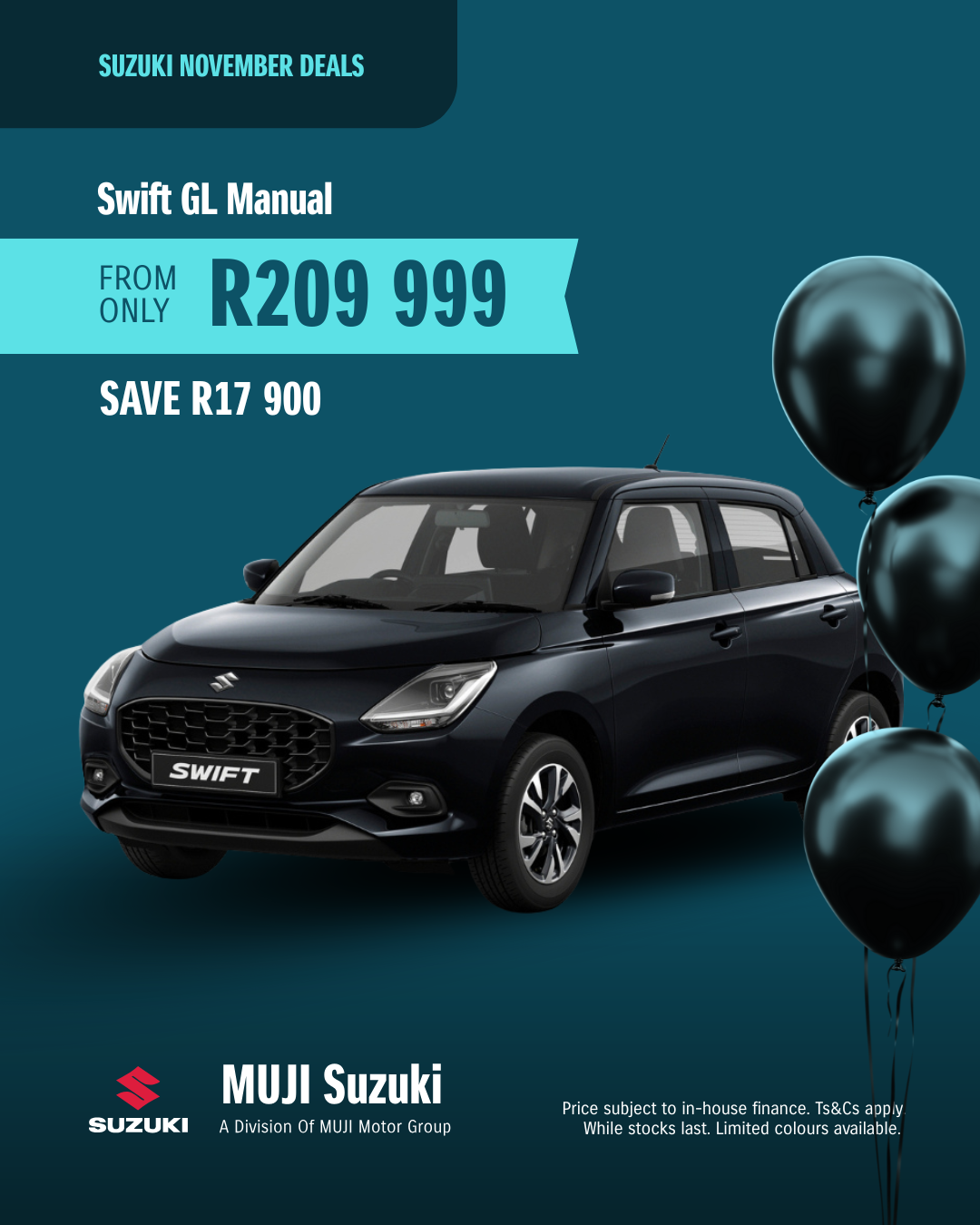 Suzuki Swift GL Manual November Special image from MUJI Motor Group