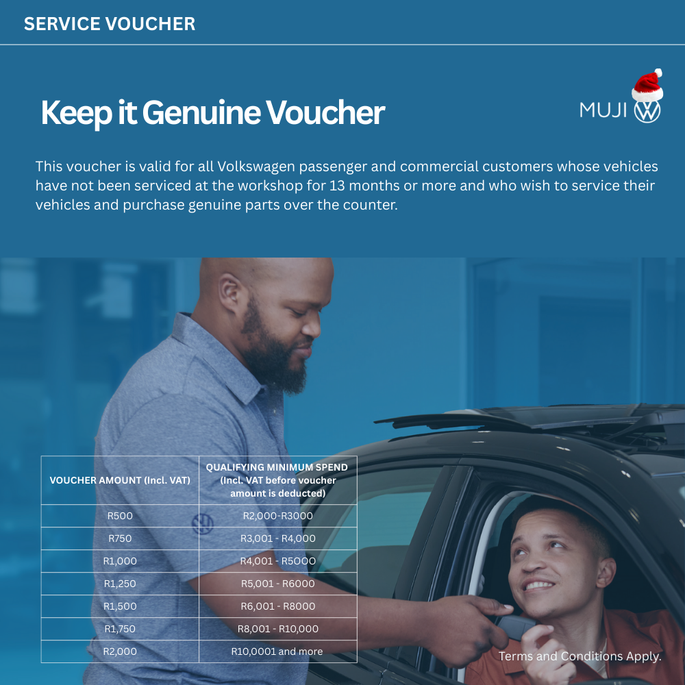 Keep it Genuine Voucher image from MUJI Motor Group