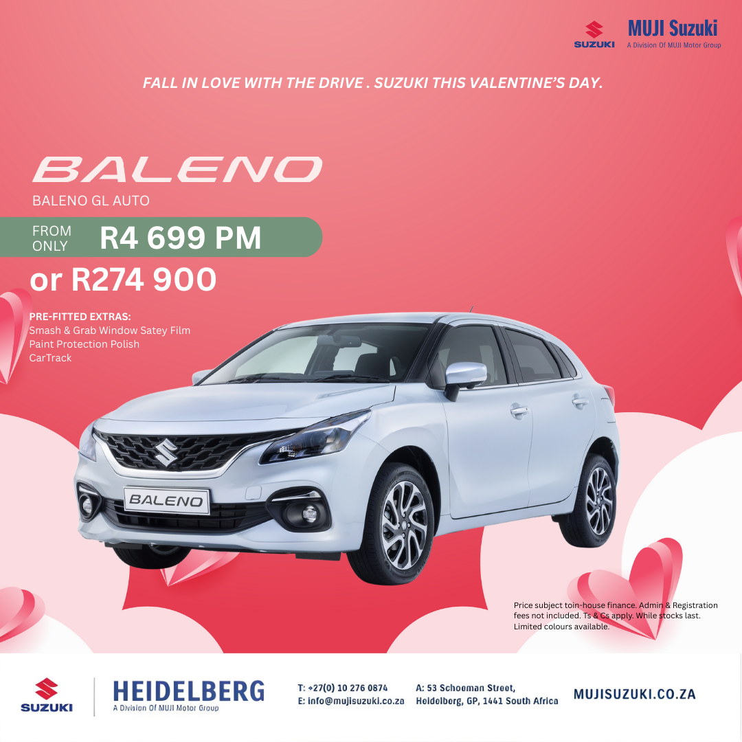Suzuki Baleno image from MUJI Motor Group