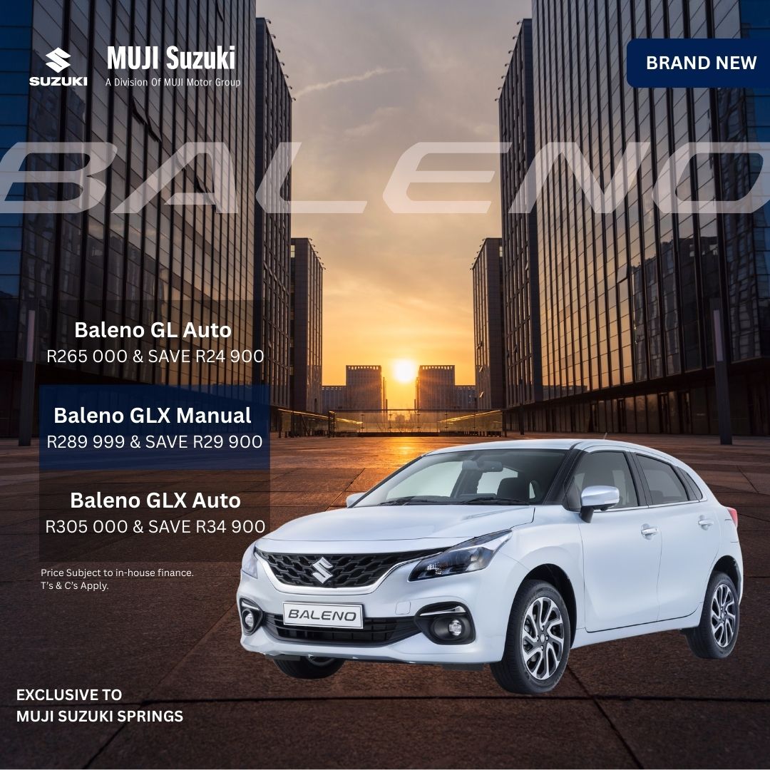 Suzuki Baleno image from MUJI Motor Group