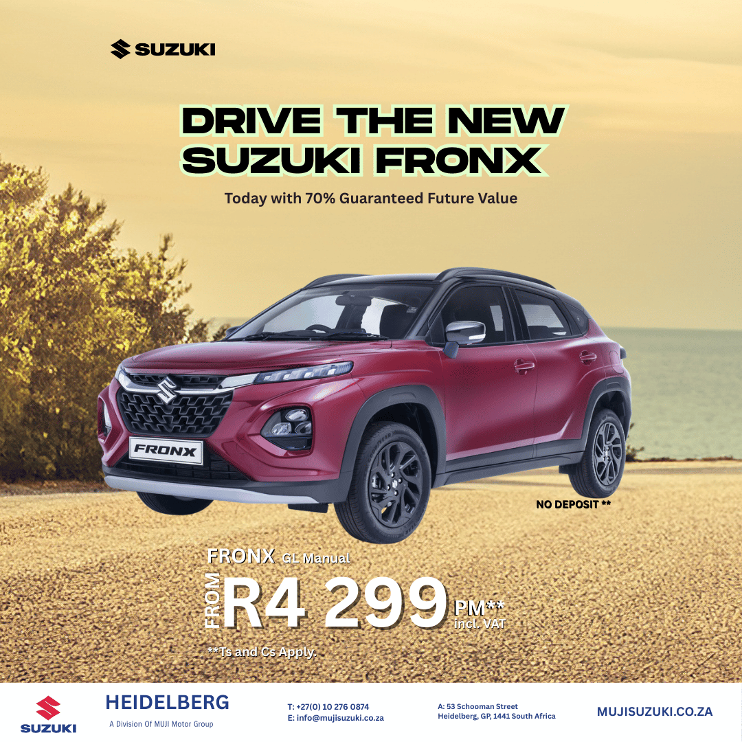 Drive the new Suzuki Fronx image from MUJI Motor Group