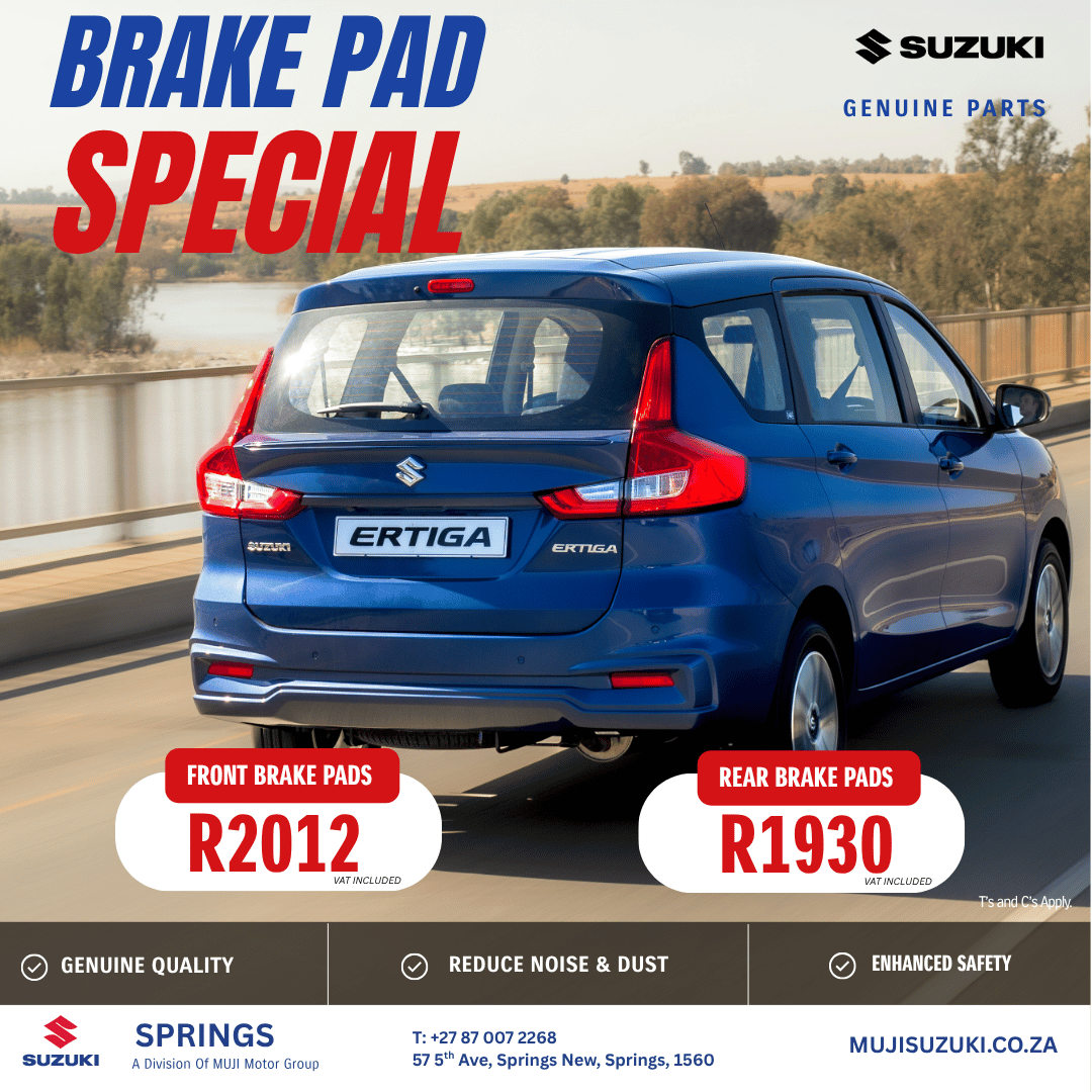 Suzuki Ertiga Brake Pad Special image from MUJI Motor Group