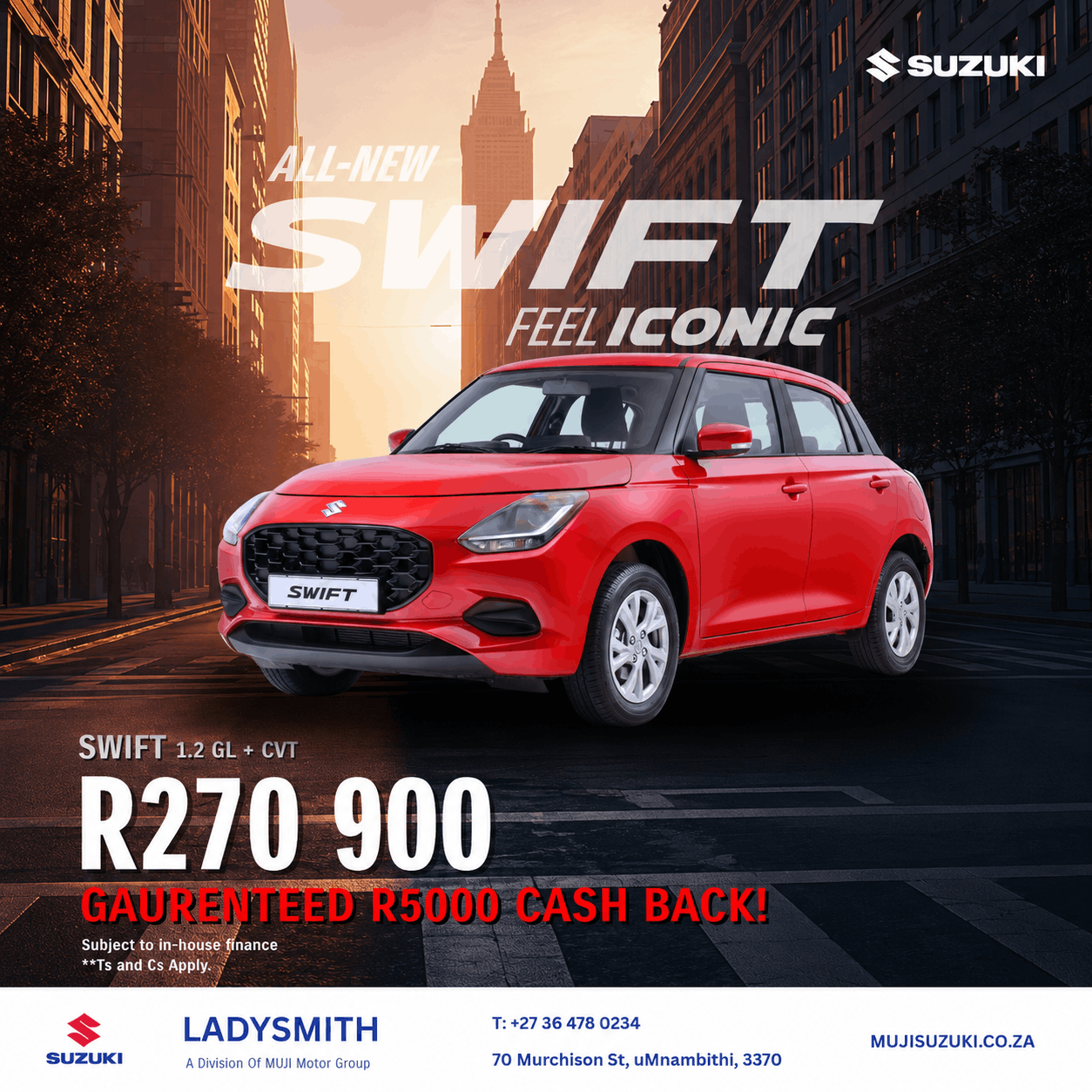 Suzuki Swift GL+ CVT image from MUJI Motor Group