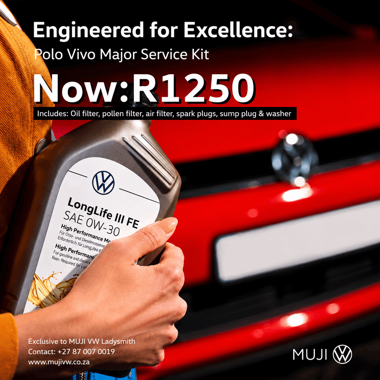 Polo Vivo Major Service Kit image from MUJI Motor Group