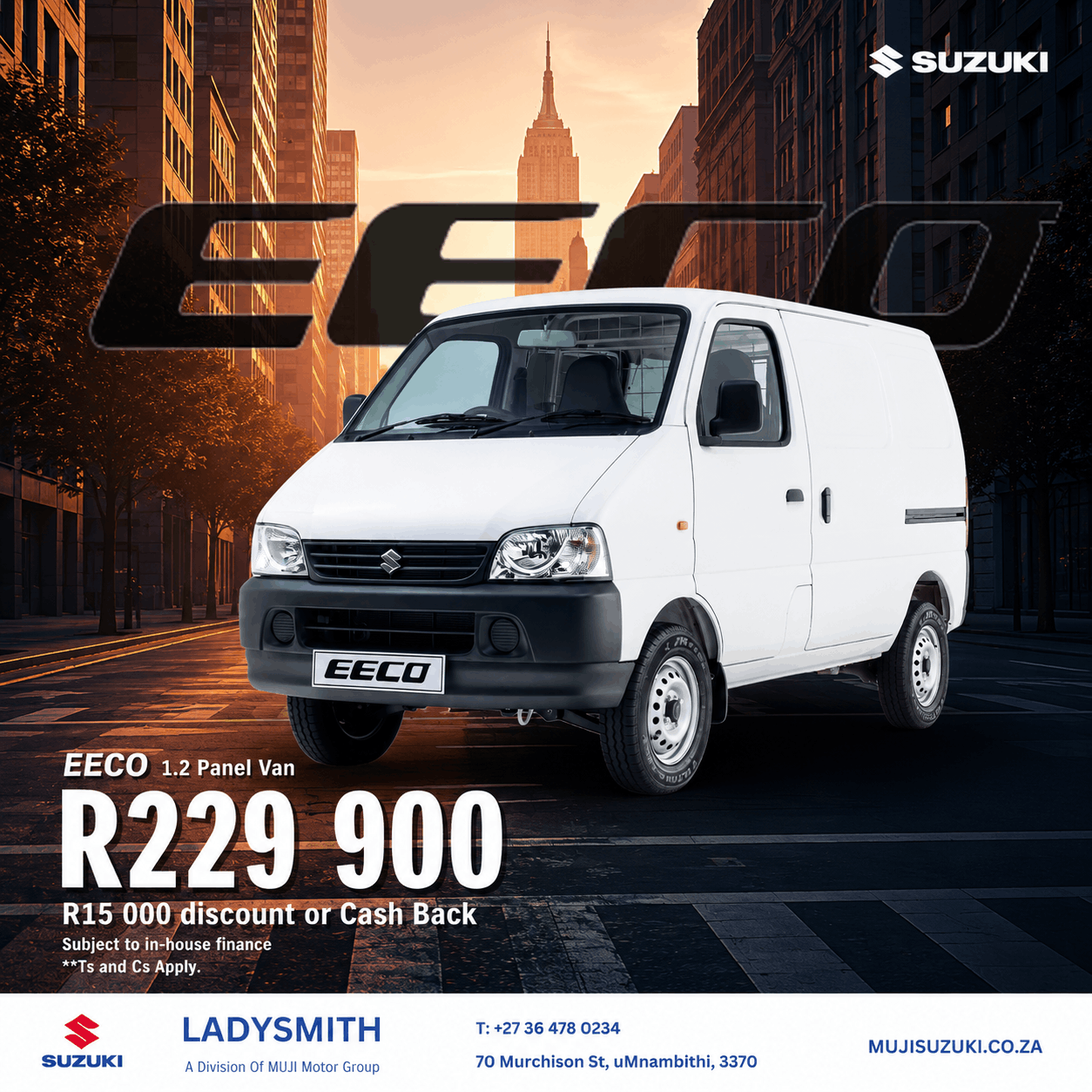 Suzuki Eeco Panel Van image from MUJI Motor Group