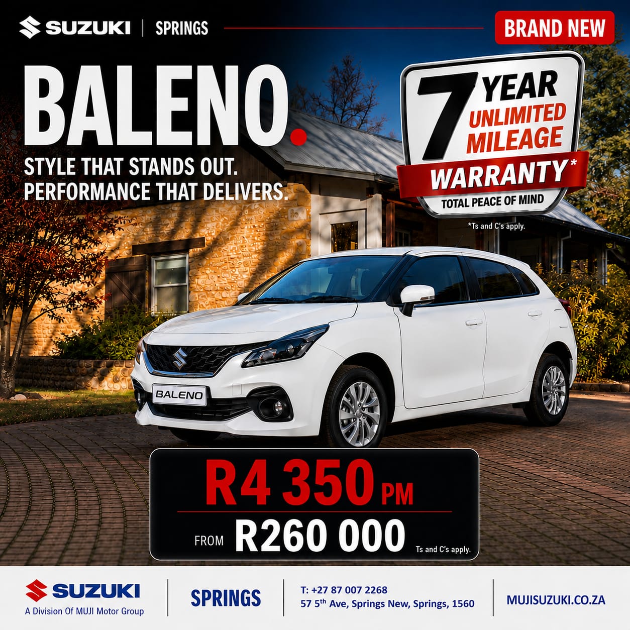 BALENO. STYLE THAT STANDS OUT. image from MUJI Motor Group