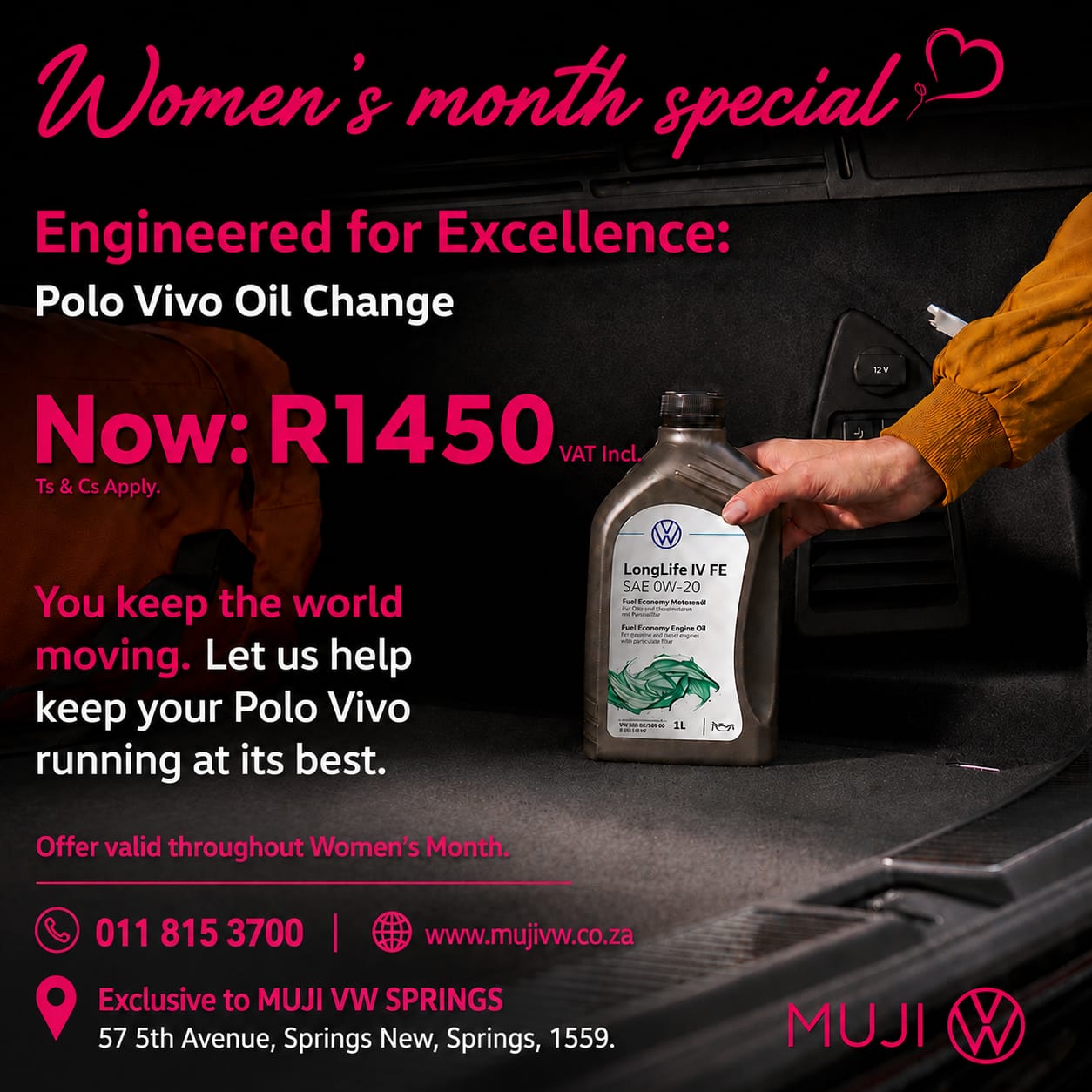 POLO VIVO OIL CHANGE image from MUJI Motor Group