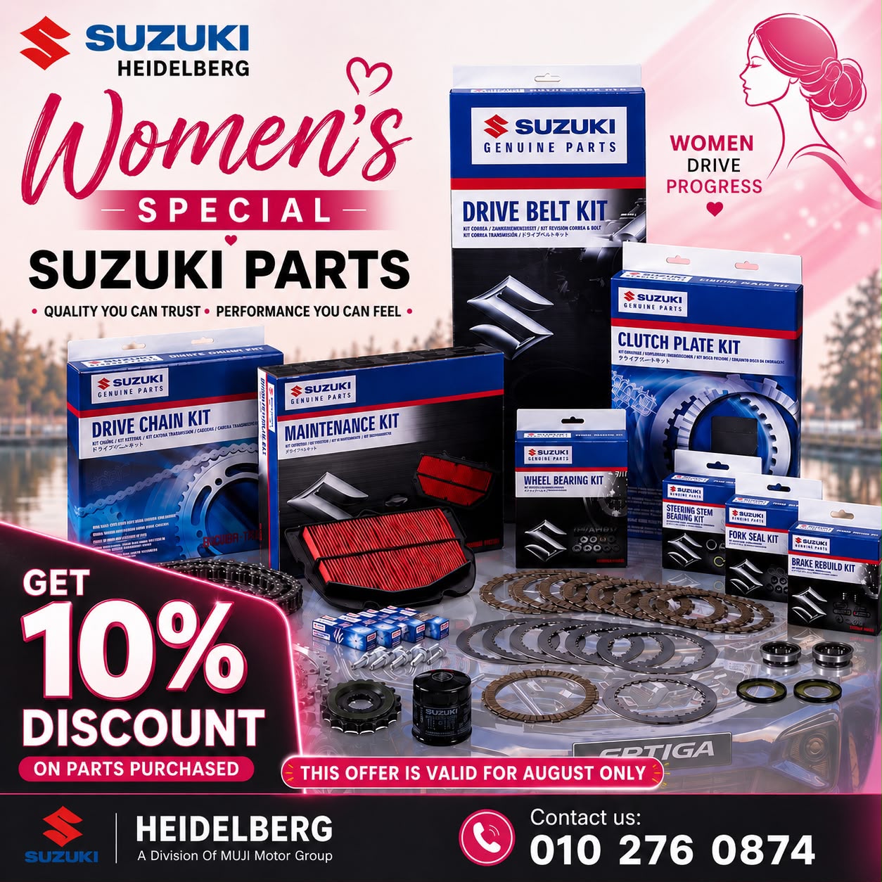 GET 10% DISCOUNT ON PARTS PURCHASED image from MUJI Motor Group