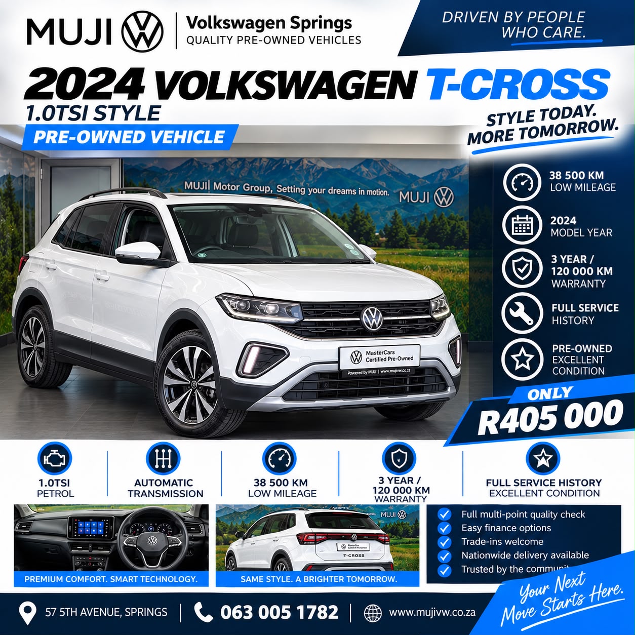 T-CROSS 1.0TSI STYLE image from MUJI Motor Group