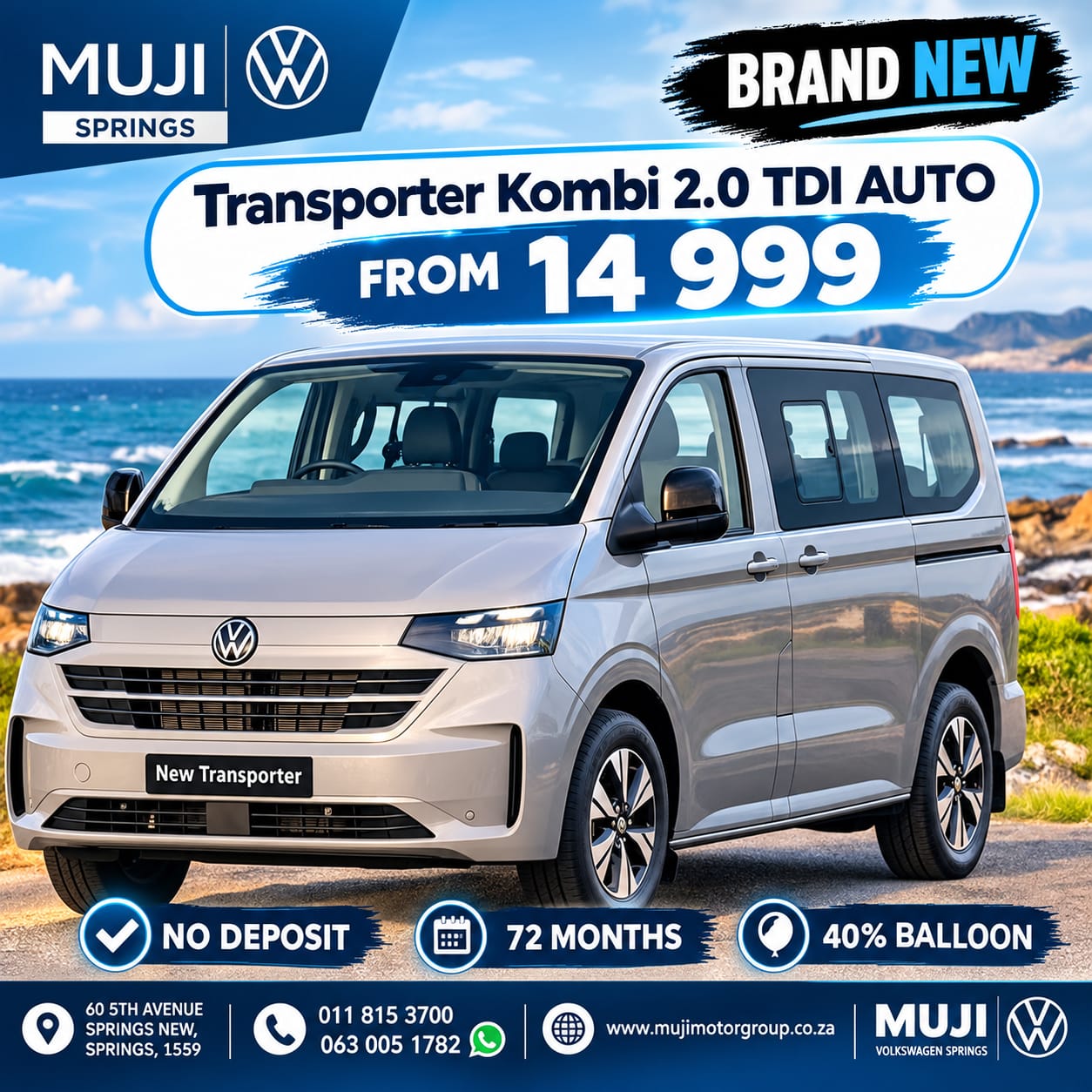 TRANSPORTER KOMBI 2.0 TDI AUTO image from MUJI Motor Group
