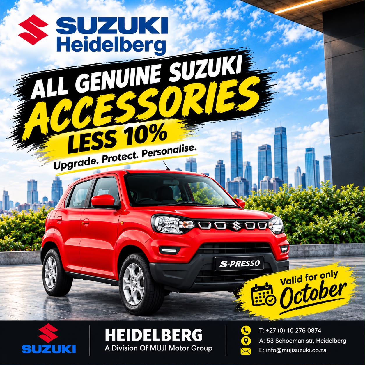 ALL GENUINE SUZUKI ACCESSORIES LESS 10% image from MUJI Motor Group