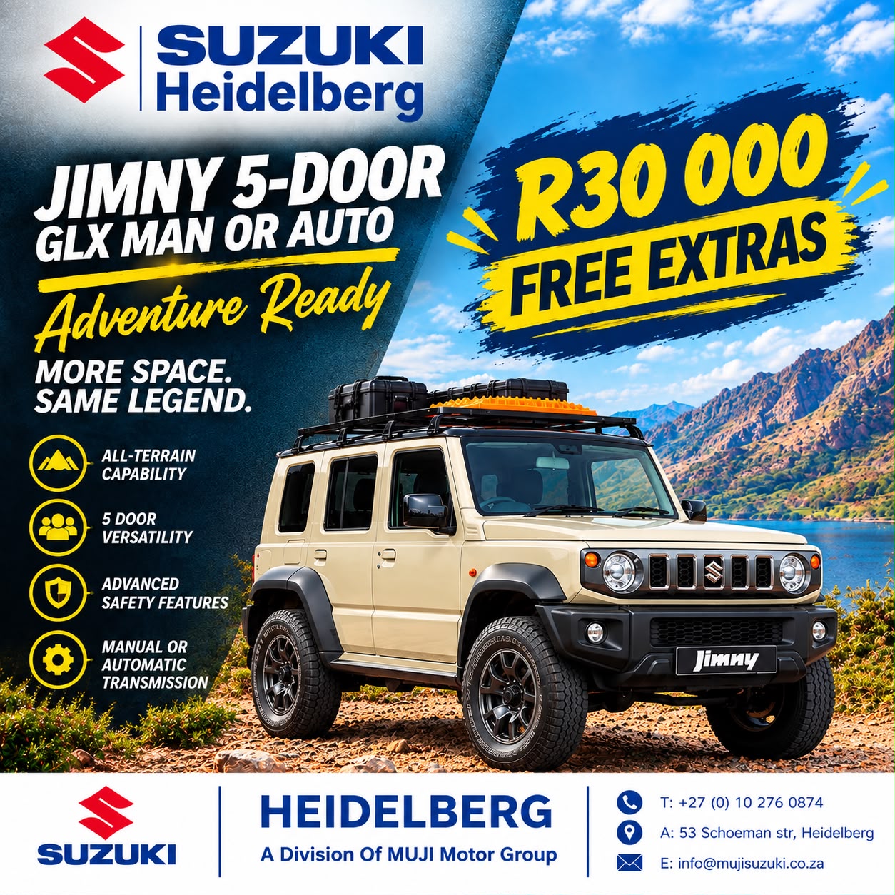 JIMNY 5-DOOR GLX MAN OR AUTO image from MUJI Motor Group